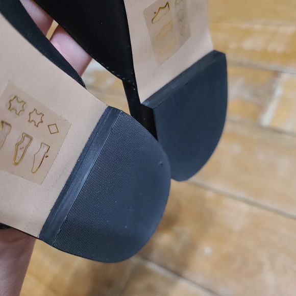 NWOT J.Crew Pointed Toe Black Leather Mules Size 10 - Picture 7 of 11